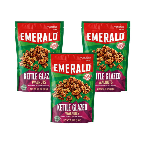 Emerald Glazed Walnuts, 6.5 Ounce (Pack of 3)
