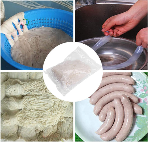 Xcello 90m Salted Sheep Sausage Casing, Length for Delicious Homemade Sausages in Home Kitchen