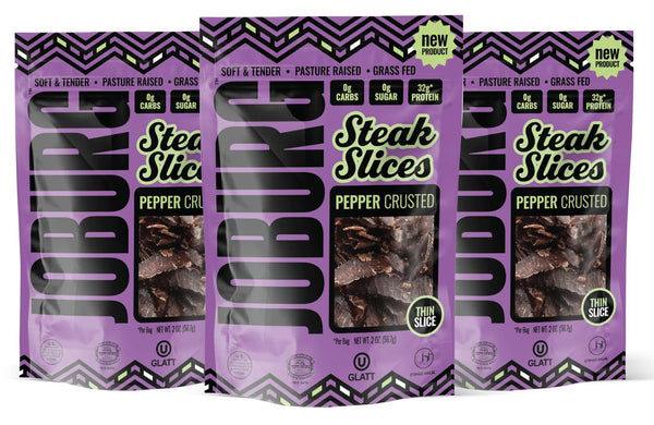 JOBURG VARIETY FLAVORS Steak Slices Biltong Meat Snack Kosher Multi pack/3 (6