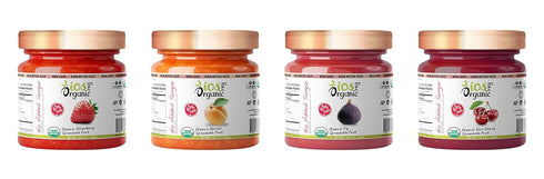 65% 10.1Oz 10.1 Oz (Pack 1)) IOS Love Organic Spreadable Fruit - USDA Organic Certified Fruits - Non-GMO, Vegan, Gluten