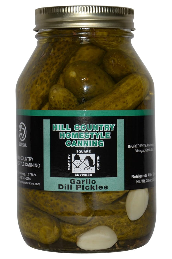 Bluebonnet Creek Farms Texas Hill Country German Garlic Dill Pickles 32oz