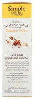 Simple Mills Gluten Free Almond Flour Crunchy Cookies, Toasted Pecan - Vegan Healthy Snacks, 5.5 Ounce (Pack of 1)