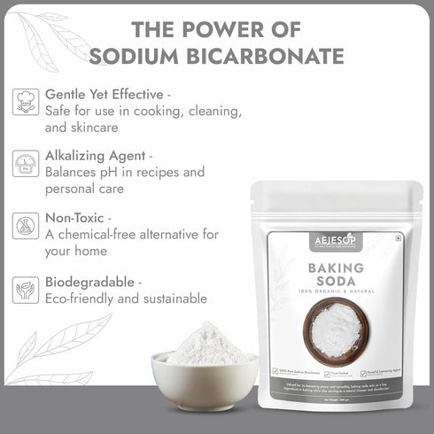 Bicarbonate,7oz (200gm) AEJESOP Baking Soda, Sodium