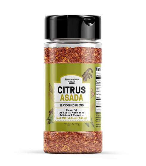 Unpretentious Citrus Asada Seasoning, 4.8 oz, Citrusy Flavor, Meats & Marinades, Seasoning