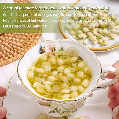 ANTAKUBU Flowers,30g/1.05oz,Edible Baking,100% Dried Jasmine Jasmine Flowers Tea For Tea, Natural & Pure Whole Buds