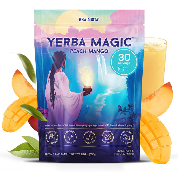 Yerba Magic Yerba Mate Tea Instant Powder Super Drink with Nootropics, Prebiotics