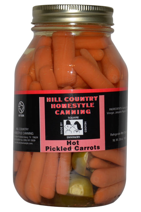 Bluebonnet Creek Farms Texas Hill Country Hot Dill Carrots 32oz