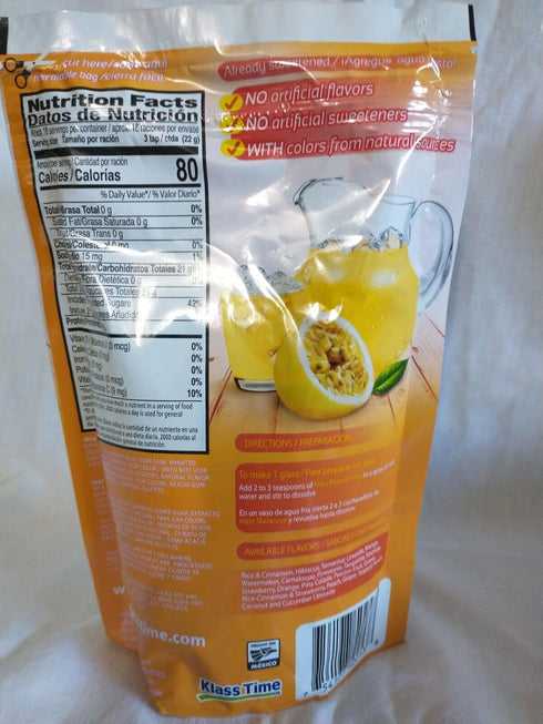 Klass 14.1 Pack 1 Drink Mix Passion Fruit Maracuya Ounce