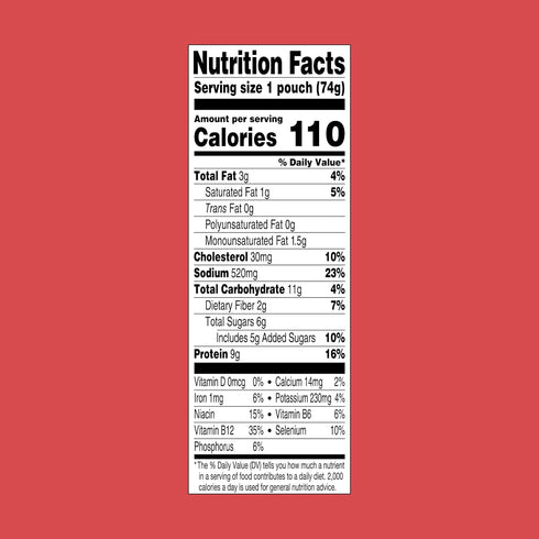 2.6 oz (Pack 2) StarKist Beef Creations Sweet BBQ, pouch