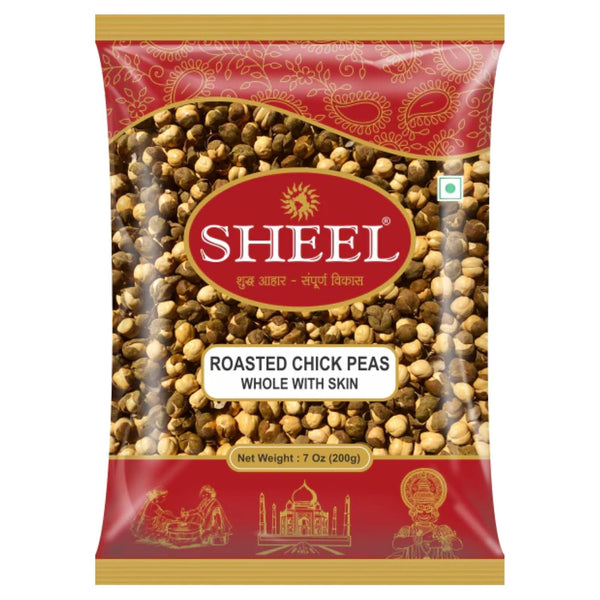 Sheel Roasted Chick Peas (Chana) Whole With Skin - 7 Oz. (200g)