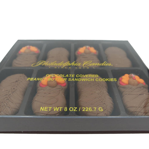 Philadelphia Candies Milk Chocolate Covered Nutter Butter Cookies, Thanksgiving Tom Turkey, Net Wt 8 oz