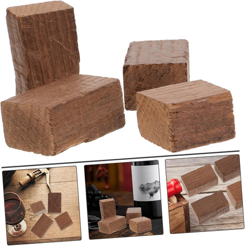 2pcs Red Wine Brewing Oak Chips Wood for Home Winemaking and Flavor for Whiskey