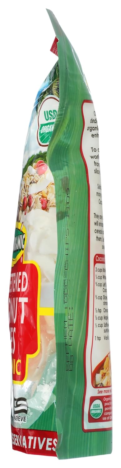 7 oz Let's Do Organic Unsweetened Coconut Flakes