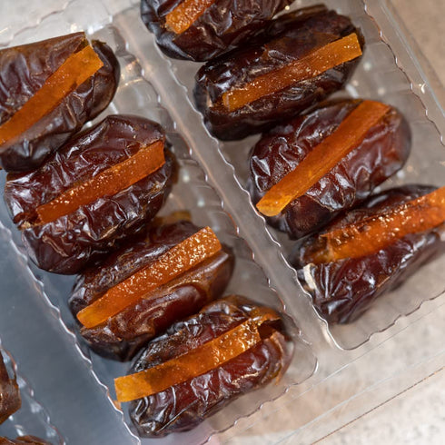 Jomara Dates with Zesty Orange Peel Filling