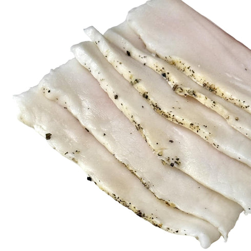 TEAMORE 1 lb 16 oz, Salo, Cured Pork Fat, appx. | All Natural, NITRATE FREE, NITRITE FREE, MSG FREE
