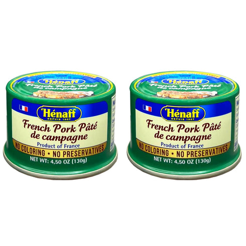 Hnaff Henaff French Pork Pate de campagne, Country Pate - 130 grams (2