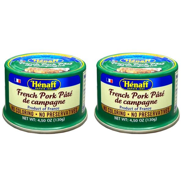 Hnaff Henaff French Pork Pate de campagne, Country Pate - 130 grams (2