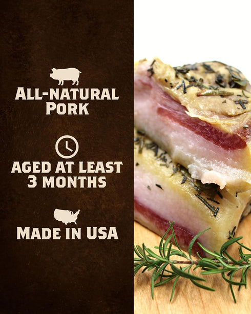 14-16 oz Fortuna's Guanciale - All Natural Pork Jowls, Hand Made in USA, approx hand cut pieces. Cured Meat