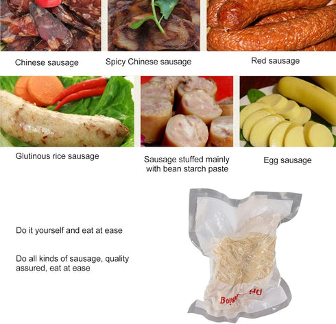 Pack Casing,2 Gavigain Sausage Casings,Edible Drying Sausage Casing Home Casings Dry Sausage Layered Edible Drying
