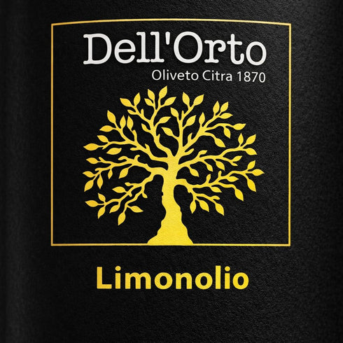 (250ml) 8.45 oz Dell'Orto Limonolio Lemon Olive Oil Extra Virgin | Amalfi Coast Lemons, Cold Pressed Infused Olive Oil