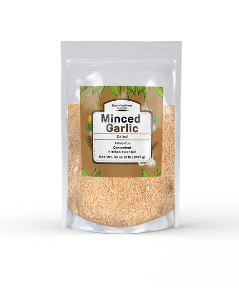 Unpretentious Minced Dried Garlic, 2 lb, Kitchen Essential, Versatile Seasoning