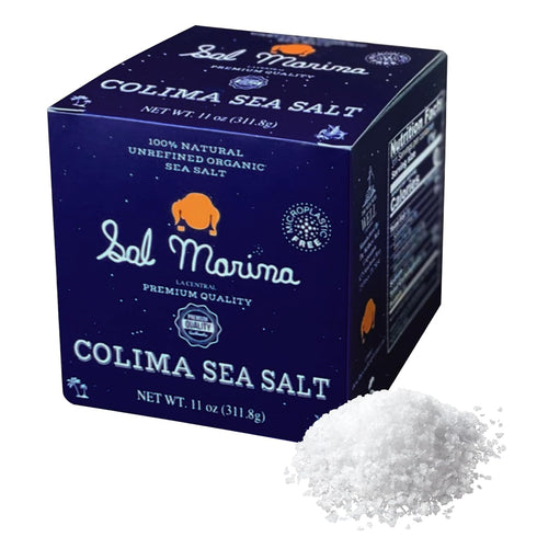 SAL MARINA Unrefined Colima Sea Salt, 11oz, Kosher, 100% Natural, Vegan, Gluten Free