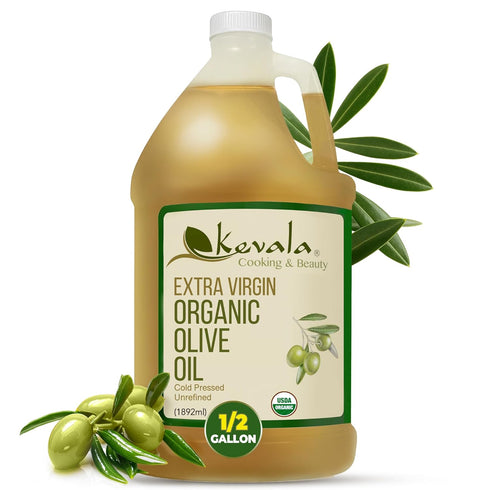 Kevala Extra Virgin Organic Olive Oil - Unrefined Cooking Oil, Cold Pressed