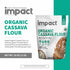 2lb Impact - Organic Cassava Flour - Gluten-Free Baking Essential - Grain-Free Wheat Flour Substitute for Cooking
