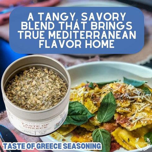 GLP-1 2.7oz #8 Taste of Greece | Gourmet Seasoning | Authentic Artisanal Spice Blend | Non GMO, All Natural | Handmade