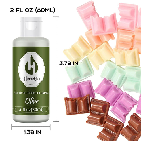 2 oz Olive Oil Based Food Coloring fl Professional Grade Concentrated Oil Food Dye for Melting Chocolate, Candy Melts