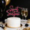 LZGXZF 1 PCS Acrylic Sweet Sixteen Cake Topper,Happy 16st Birthday Cake Toppers,Rose Red