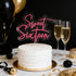 LZGXZF 1 PCS Acrylic Sweet Sixteen Cake Topper,Happy 16st Birthday Cake Toppers,Rose Red