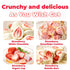 JKPDAMZ 1 450g, Ib Freeze Dried Strawberries, Whole Berry, No Added Sugar, Natural Red, Crispy Texture