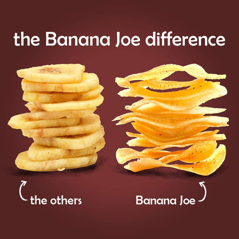 100% 6 Packs Banana Chips - Dried Bananas Gluten Free Chips (Hickory BBQ) Dehydrated Fruits Healthy Chip Snacks