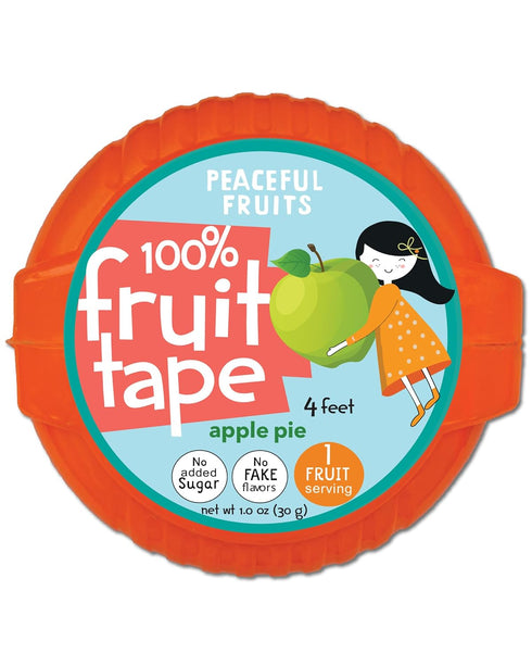 Peaceful Fruits 100% Fruit Tape - Apple Pie - 12 Packs -