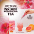 Pack 15 Packs KKOKDAM Kombucha Tea - Grapefruit & Hibiscus Korean Tea - Kombucha Drinks Probiotic Support, Low Calorie