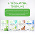 Aiya Matcha To Go Single Serve Packs, Ceremonial Grade Pure Matcha Green Tea Powder (10 Count)