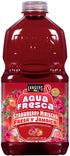 Langers Agua Fresca, Fresa y Jamaica (Strawberry Hibiscus), 64 Fl Oz (Pack