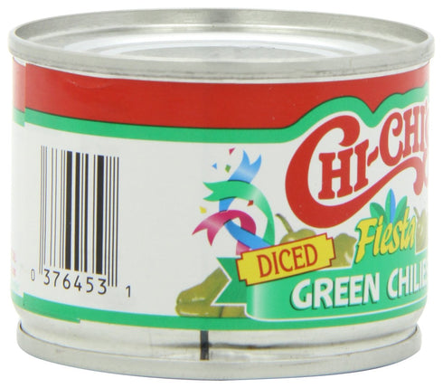 4.25-Ounce (Pack 12) Chi Chi's Green Chilies Diced, Units