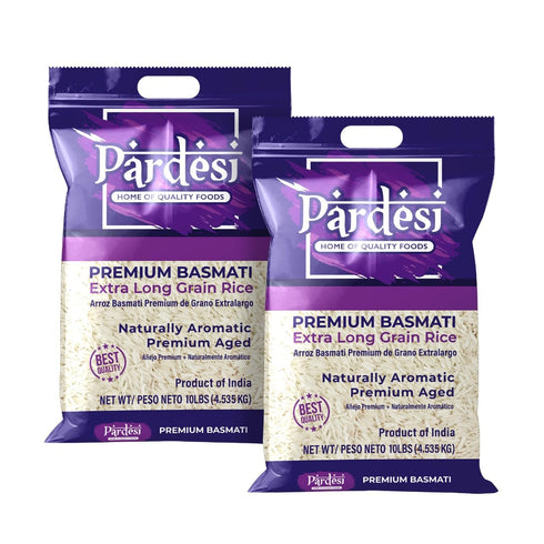 Pardesi Extra Long Grain Basmati Premium Rice 10LB - Extra Long Grain