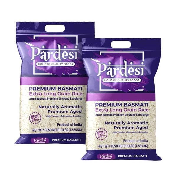 Pardesi Extra Long Grain Basmati Premium Rice 10LB - Extra Long Grain