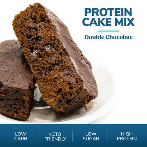 WonderSlim Protein Cake Mix, Double Chocolate, 12g Protein, Low Carb, 7ct