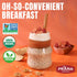 28 oz 2 Pack Prana Organic Overnight Chia with Oats Apple Crumble | Rich in Fiber & Protein, Vegan, Non-GMO | Ready