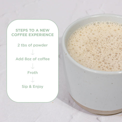 Laird Superfood Non-Dairy Reduced Sugar Coconut Powder Coffee Creamer, Keto, No Sugar Added, Gluten Free, Vegan, 8 oz.