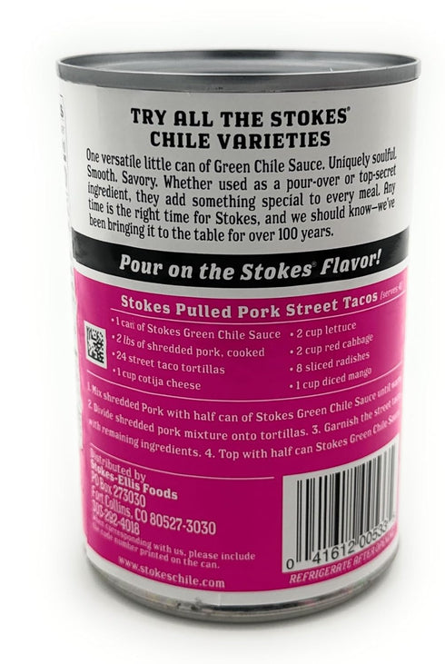 STOKES Pack 6 Green Chile Sauce with Pork and Jalapenos