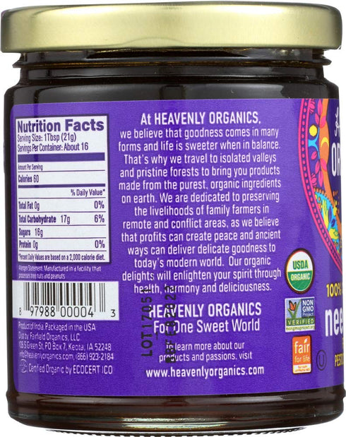 100% (Pack 3, 12 oz) Heavenly Organics Raw Neem Honey, Organic | Wild Forest Honey from Neem Blossoms | Unheated