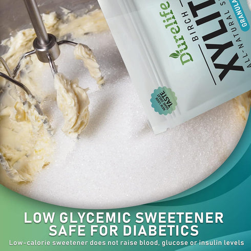 1 LB 2 Pack (16 OZ) 100% DureLife XYLITOL Sugar Substitute Bulk Made From Pure Birch Xylitol NON GMO - Gluten Free