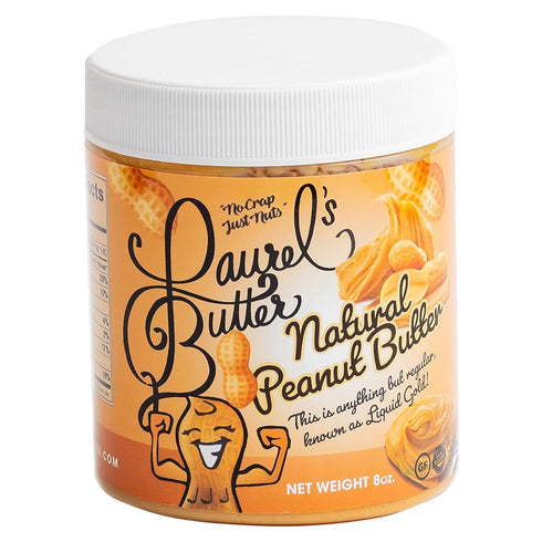 Laurels Smooth Natural Peanut Butter - High Protein Butter - Keto Friendly
