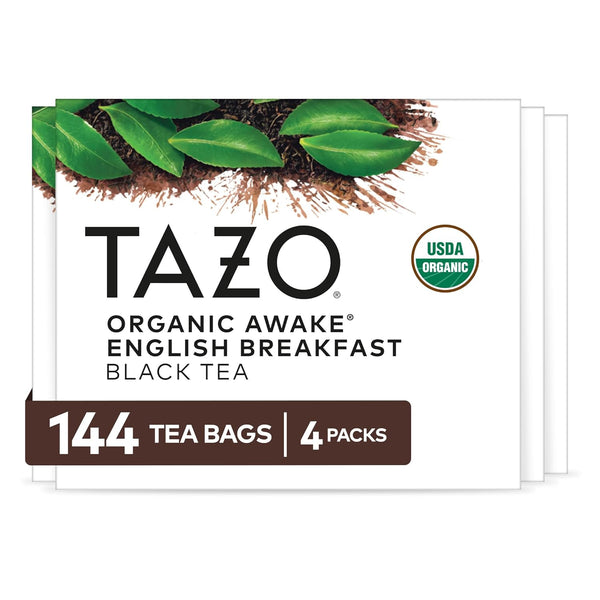 TAZO Organic Awake English Breakfast Black Tea Bags, Bold Traditional Breakfast-Style Black