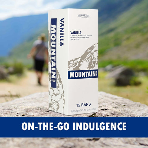 15 1.6oz Almond Roca Case of Vanilla Mountain Bars - Individually Wrapped Chocolate Candy Bite Size Bars - Chocolate
